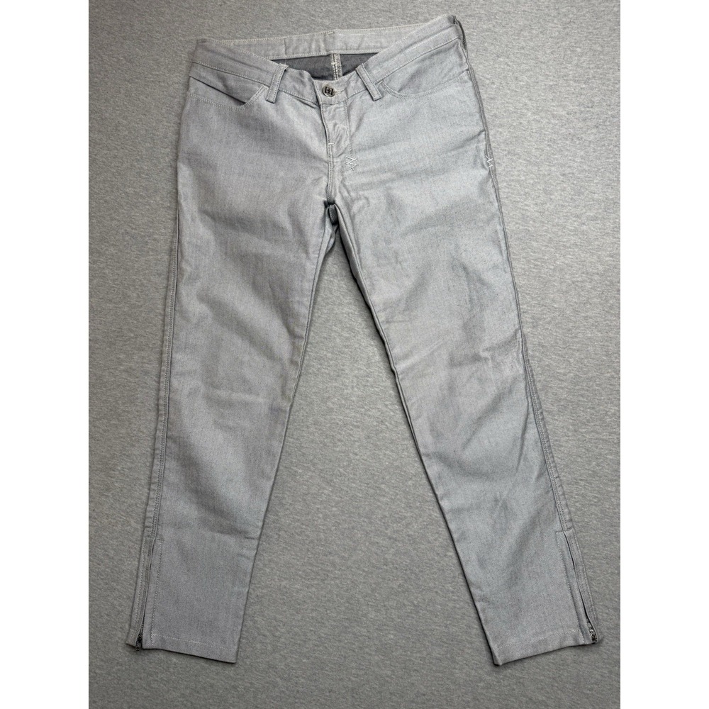 Ksubi Super Skinny Women's Denim Jeans Size 26 Gray Ankle Zip Mid Rise